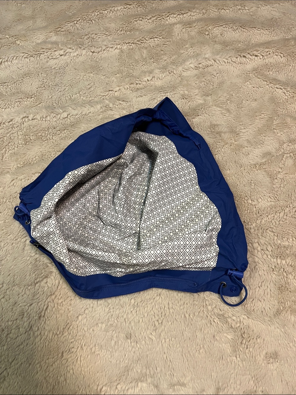 REI Royal Blue Women's Hooded Shell Jacket - Picture 7 of 10
